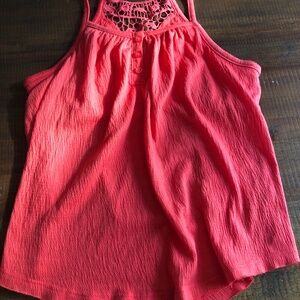 Cute girls flowy pink top
